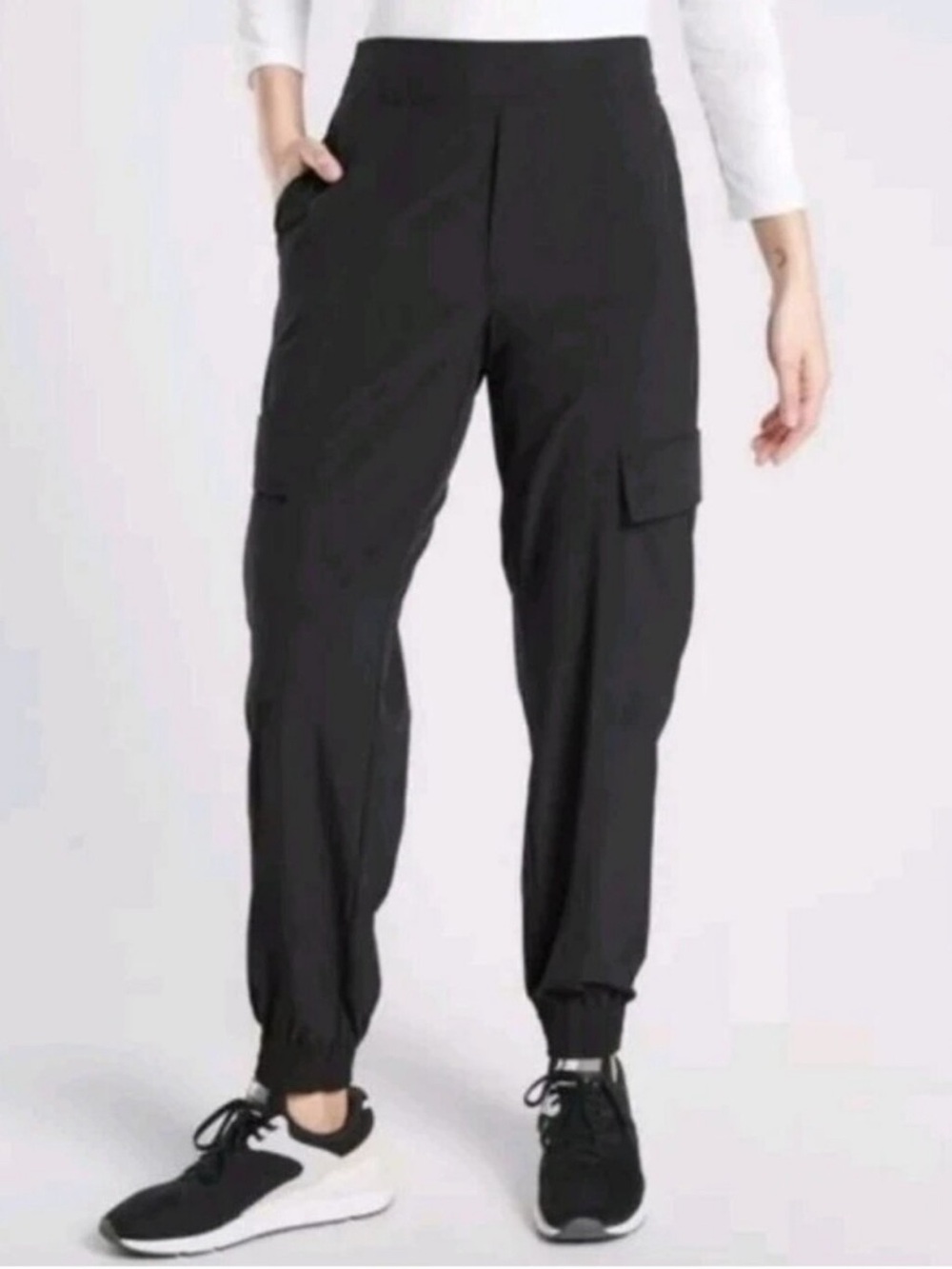 Athleta | Chelsea Black Cargo Jogger Pants